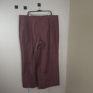 TANYA TAYLOR Kenia Pleated Wide-Leg Pants in Cinnamon Size 20